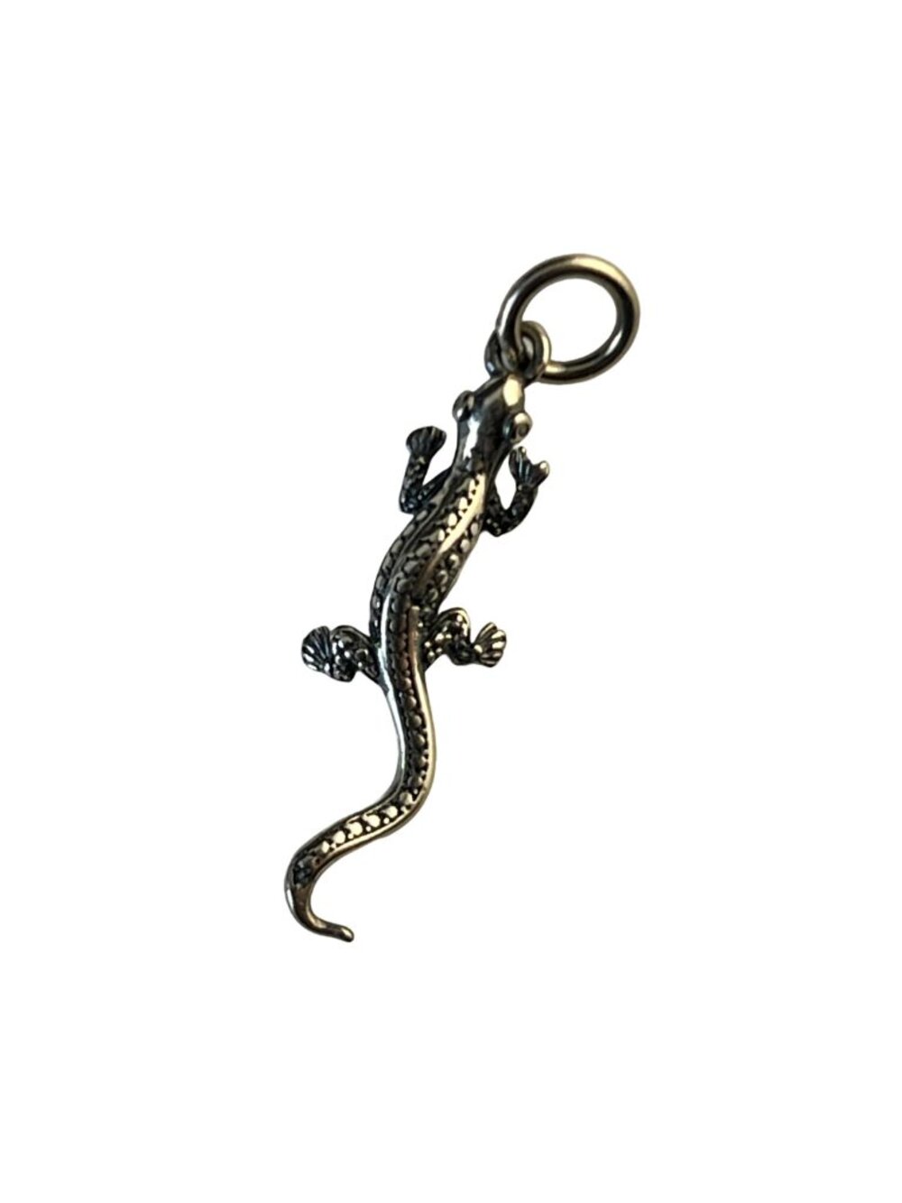 Set of 4 Vintage Style Lizard/Salamander Charms • Tiny Reptile Pendants